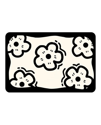 Black And White Diatom Mud Absorbent Mat