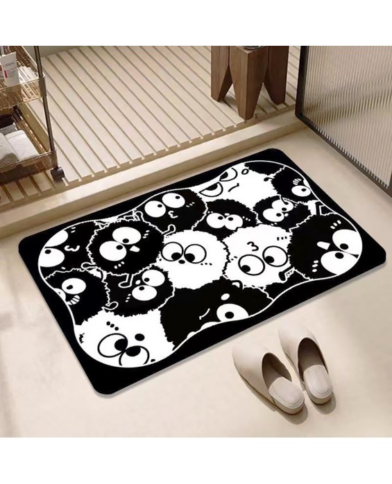 Black And White Diatom Mud Absorbent Mat