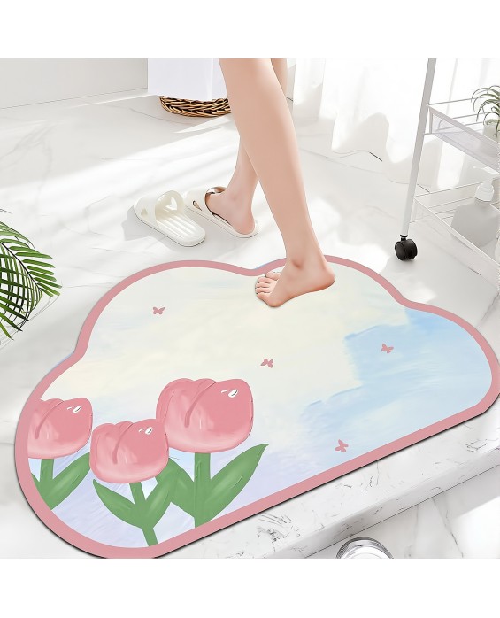 Flower Diatom Mud Bathroom Mat