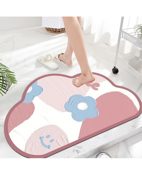 Flower Diatom Mud Bathroom Mat