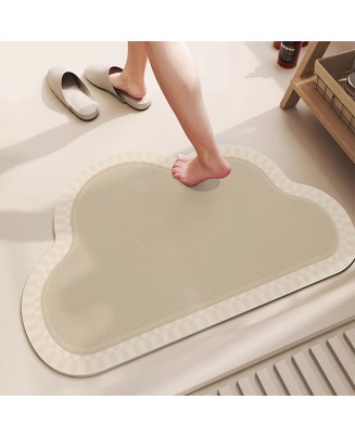 Striped Cloud Bathroom Mat