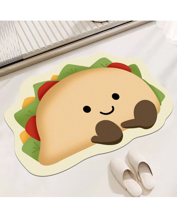 Cute Bread Diatom Mud Floor Mat