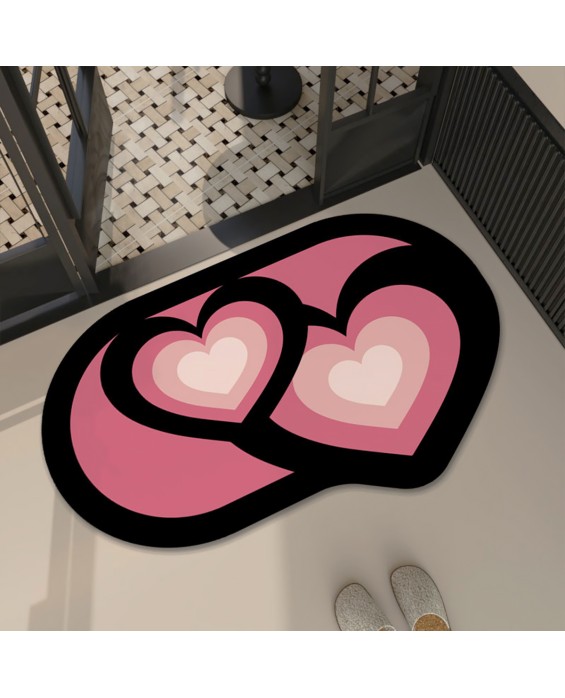 Retro Love Bathroom Mat