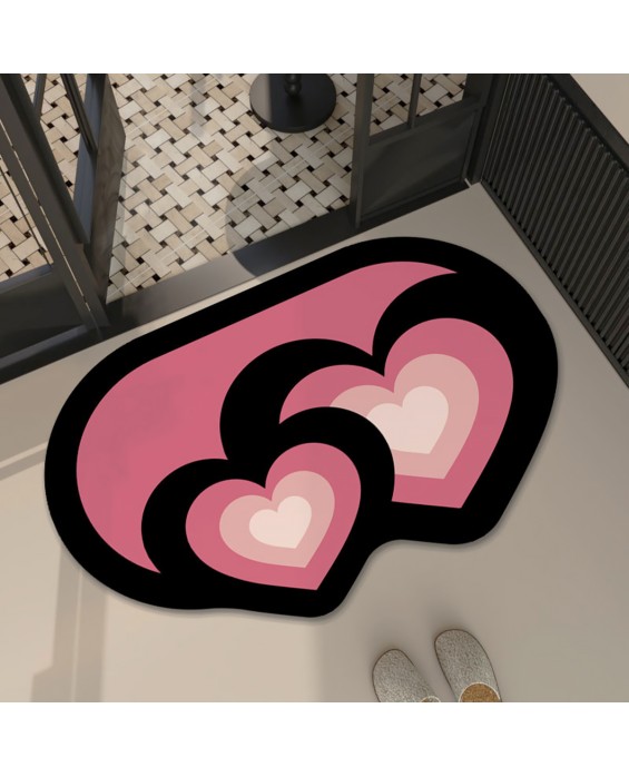 Retro Love Bathroom Mat