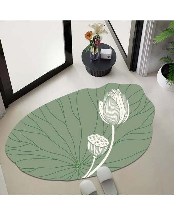 Lotus Leaf Diatom Mud Floor Mat