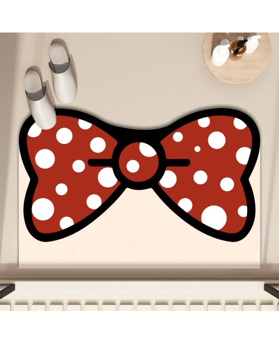Cute Bow Bathroom Mat