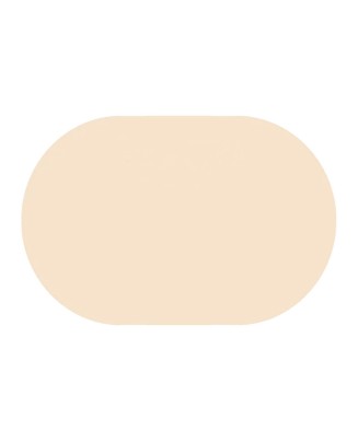 Solid Color Oval Bathroom Mat