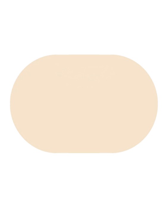 Solid Color Oval Bathroom Mat