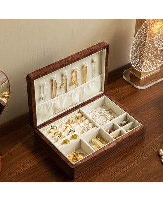 Walnut Jewelry Storage Box