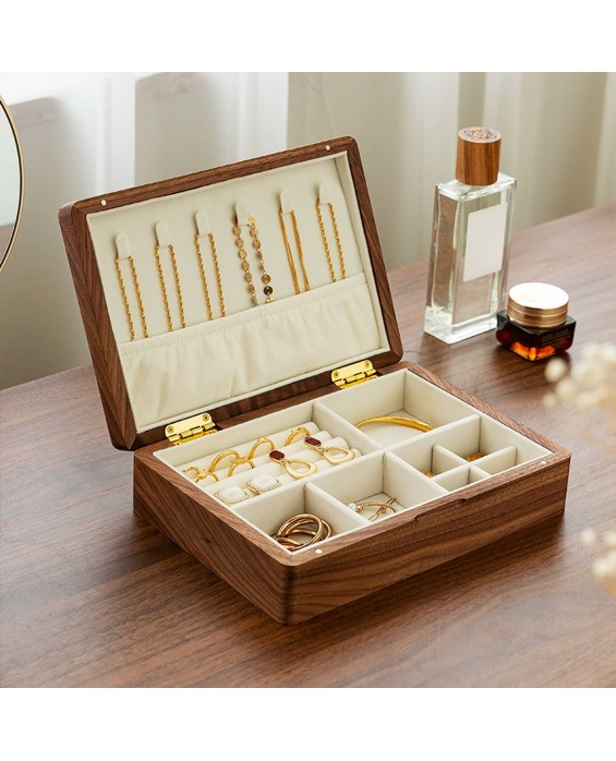 Walnut Jewelry Storage Box