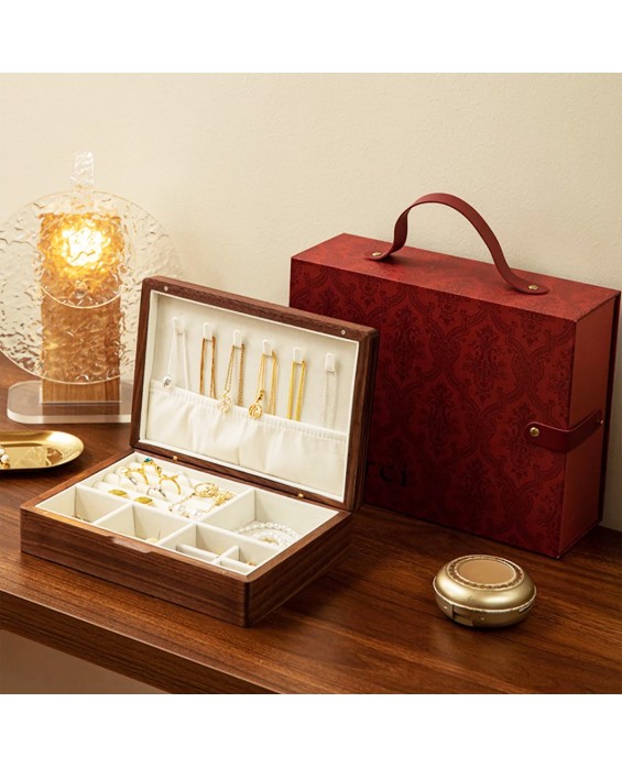 Walnut Jewelry Storage Box