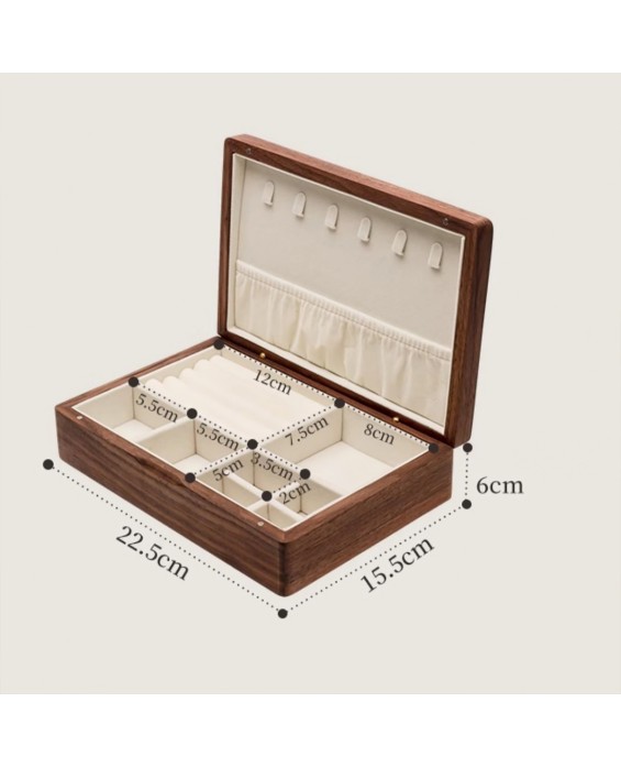 Walnut Jewelry Storage Box