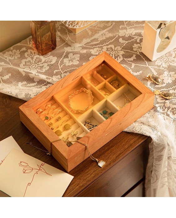 Exquisite Cherry Wood Storage Box