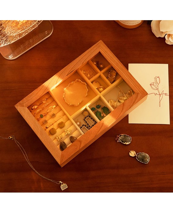 Exquisite Cherry Wood Storage Box