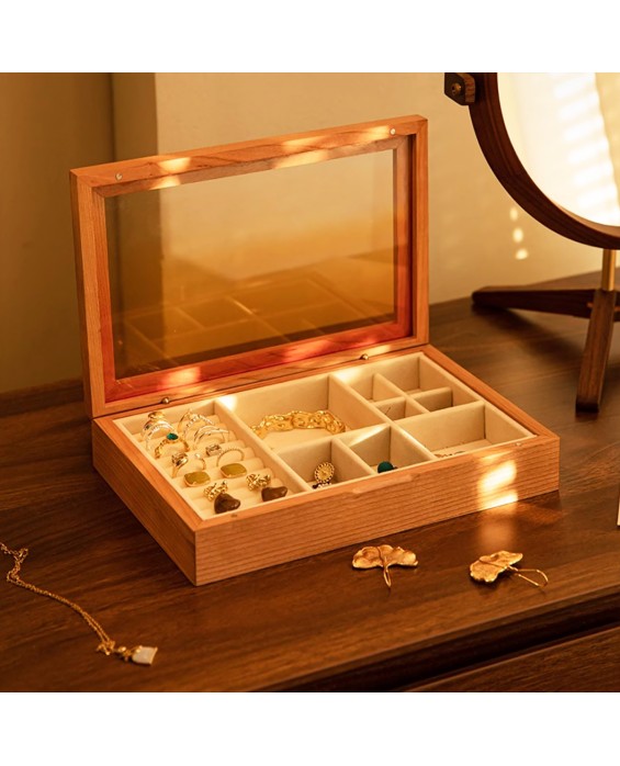 Exquisite Cherry Wood Storage Box