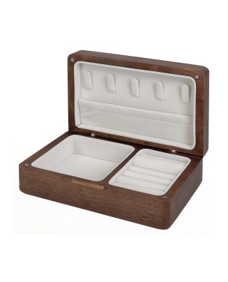 Rectangular Walnut Jewelry Box