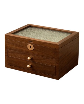 Retro Light Luxury Wooden Jewelry Box