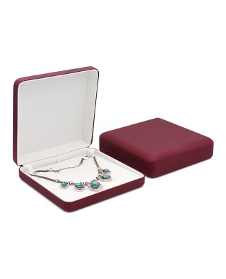 High-End Leather Necklace Storage Box