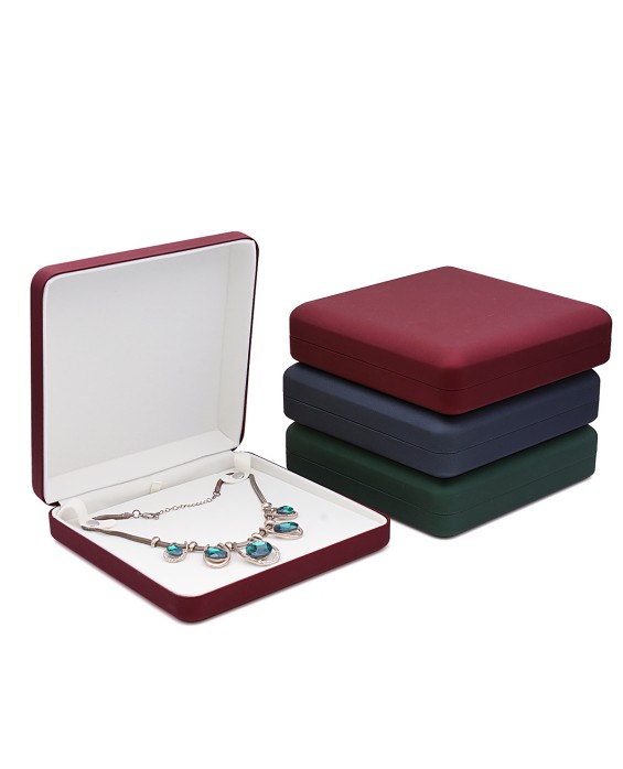 High-End Leather Necklace Storage Box
