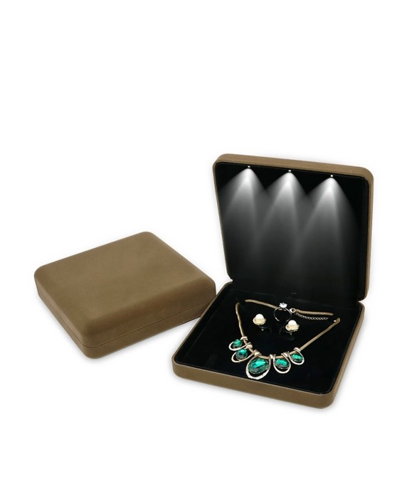 Large Necklace Storage Box With Light