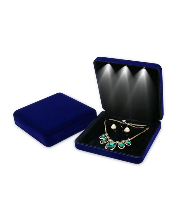 Large Necklace Storage Box With Light