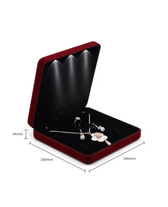 Large Necklace Storage Box With Light