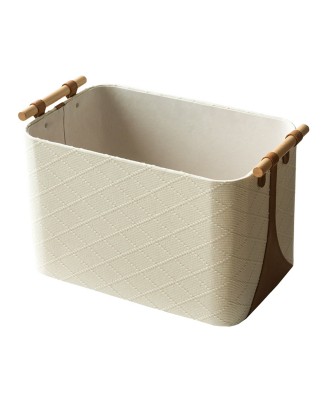 Light Luxury Diamond Woven Pattern Laundry Basket