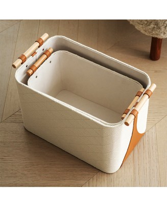 Light Luxury Diamond Woven Pattern Laundry Basket