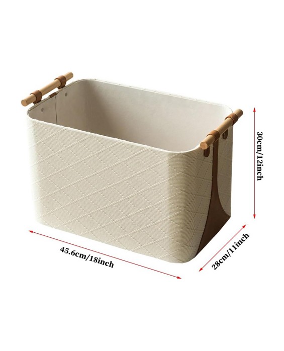 Light Luxury Diamond Woven Pattern Laundry Basket