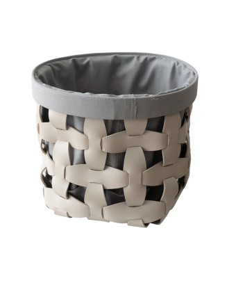 Premium Leather Woven Dirty Clothes Basket