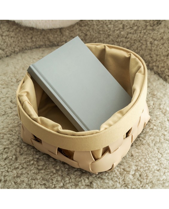 Premium Leather Woven Dirty Clothes Basket