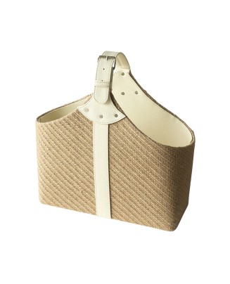 Light Luxury Leather Handle Dirty Clothes Basket