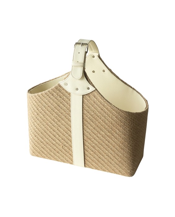 Light Luxury Leather Handle Dirty Clothes Basket