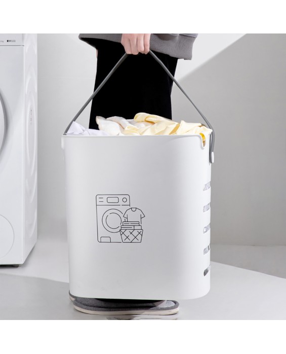 Partitioned Portable Dirty Clothes Basket