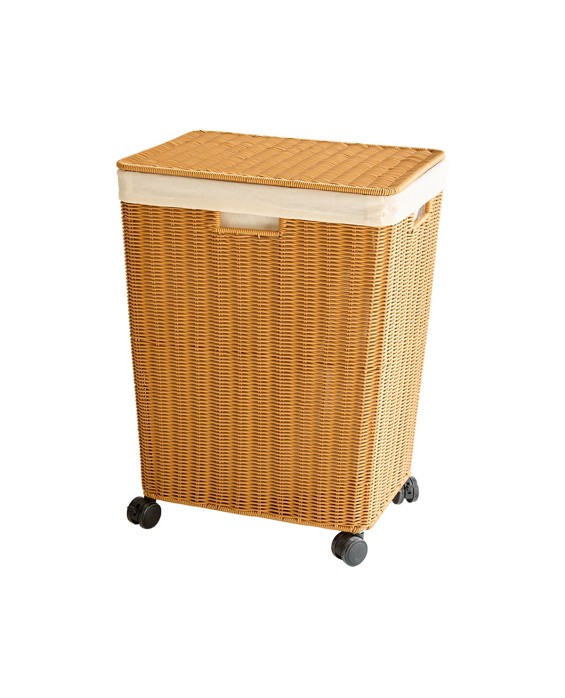 Rattan-Like Laundry Basket With Lid