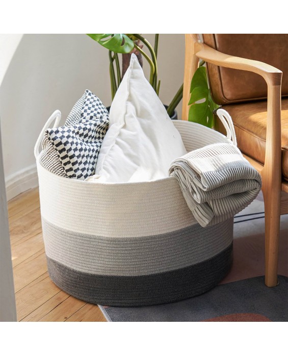 Cotton Rope Laundry Basket