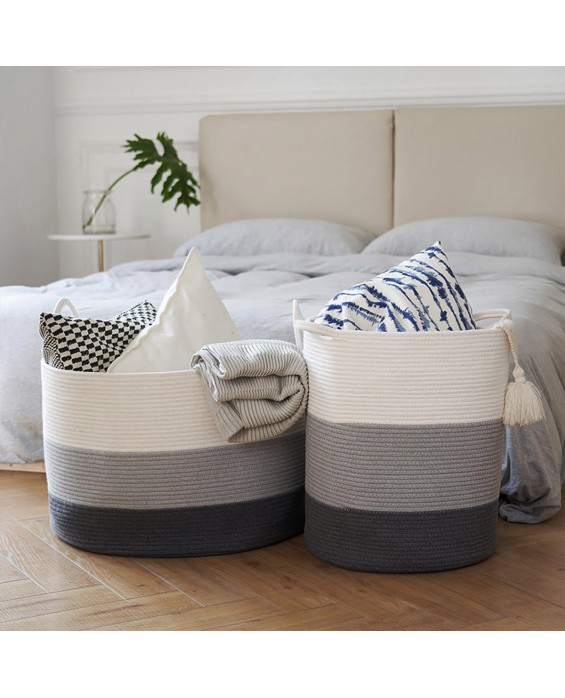Cotton Rope Laundry Basket