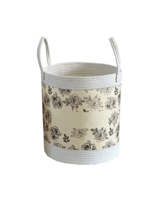 Cotton Rope Felt Laundry Basket