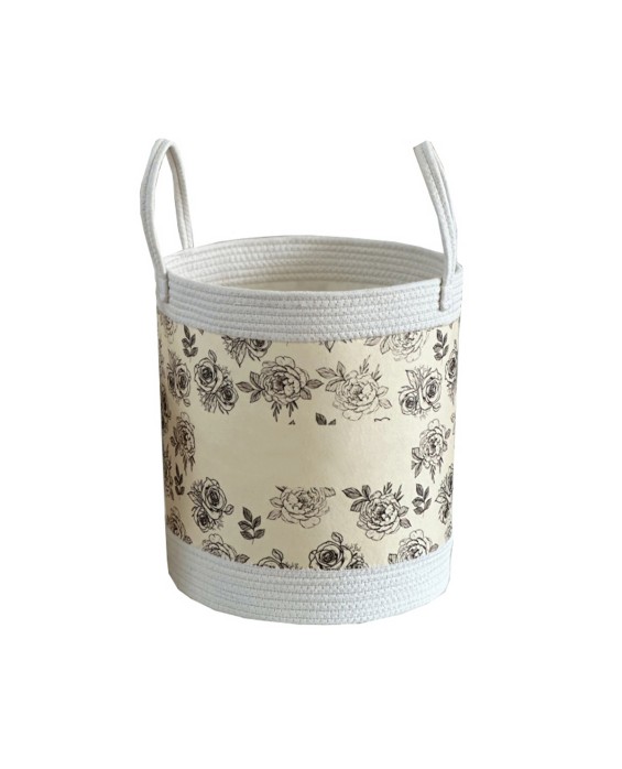 Cotton Rope Felt Laundry Basket