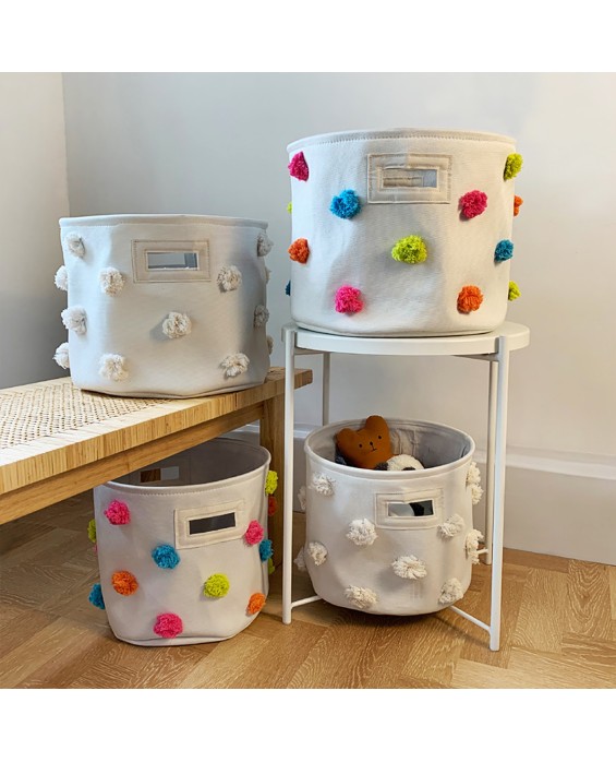 Thickened Canvas Laundry Basket