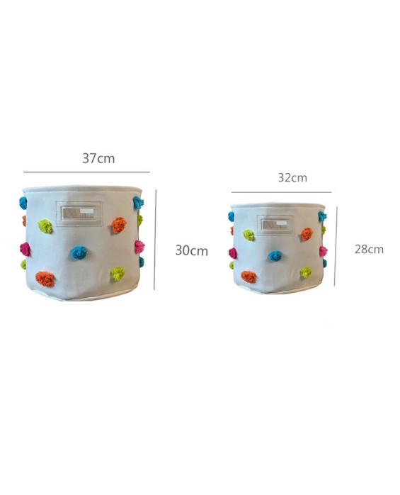 Thickened Canvas Laundry Basket