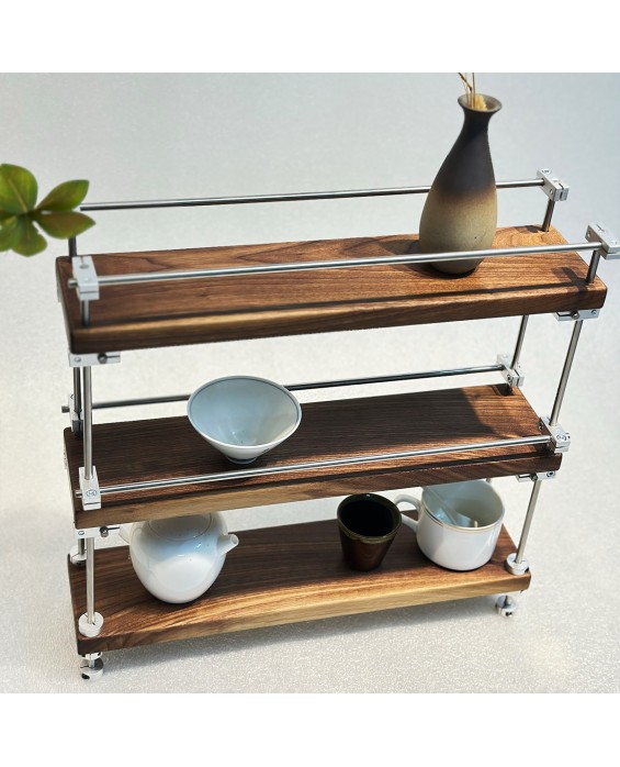 Light Axis Solid Wood Storage Rack