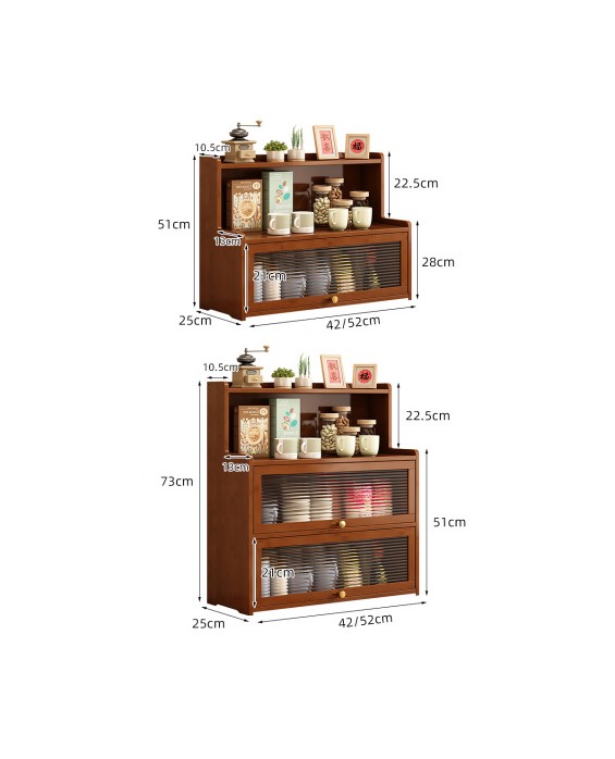 Tea Set Dustproof Display Cabinet