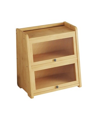 Deep Mountain Bamboo Tableware Storage Cabinet