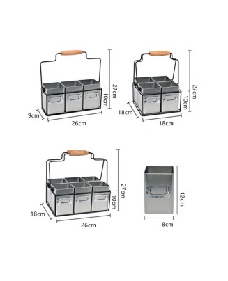 Multi-Grid Chopstick Storage Rack For Dining Table