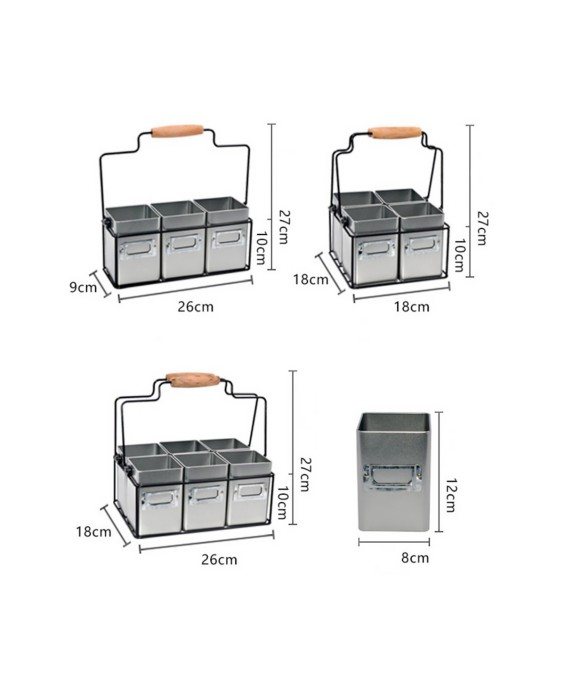 Multi-Grid Chopstick Storage Rack For Dining Table