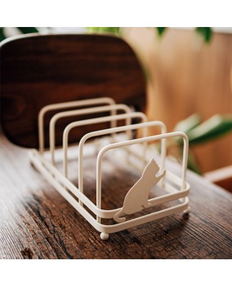 Cat Iron Table Storage Rack