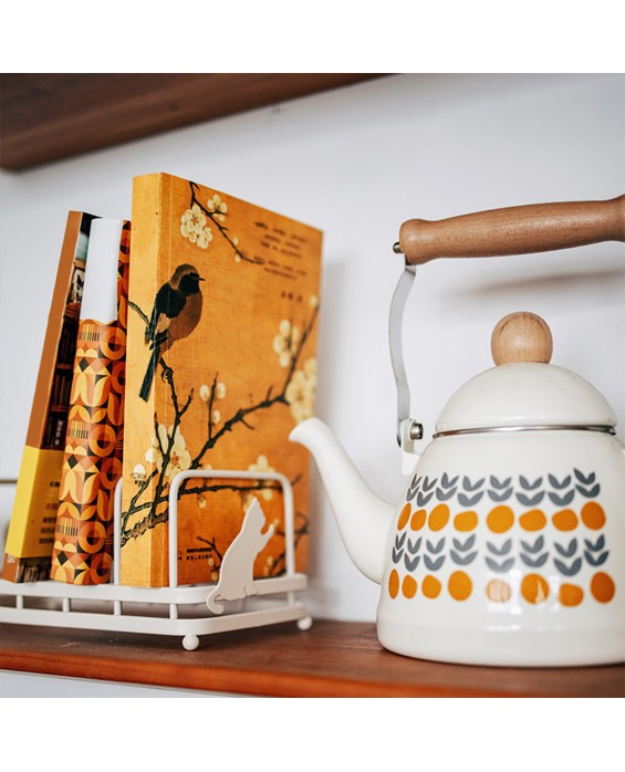 Cat Iron Table Storage Rack