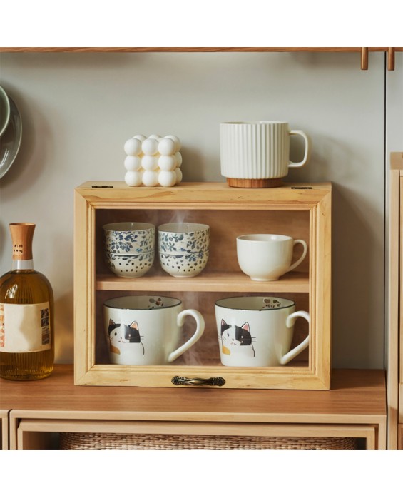 Log Tableware Storage Rack