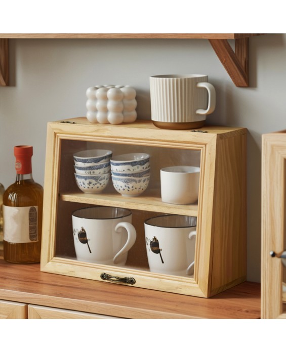 Log Tableware Storage Rack